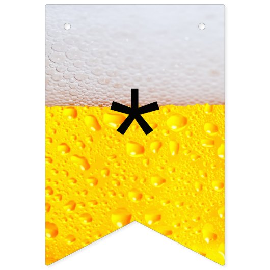 Realistisches Bier Wimpelkette (Erste Fahne)