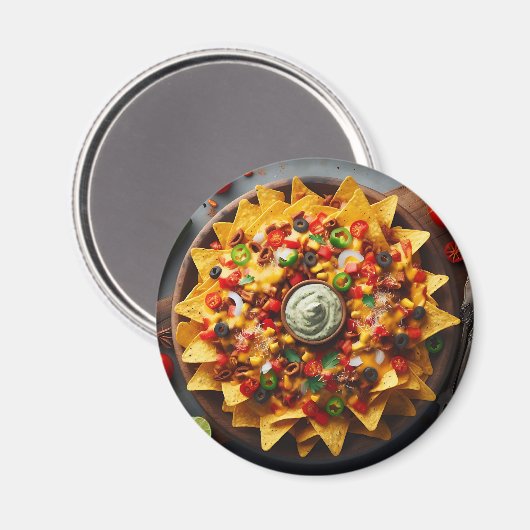 Realistisches Blatt Nachos Funny Magnet (Vorderseite/Rückseite)