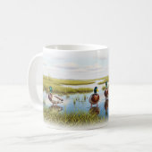 Realistisches Design der Mallard Digital Painting Kaffeetasse (Vorderseite Links)