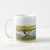 Realistisches Design der Mallard Digital Painting Kaffeetasse (Links)