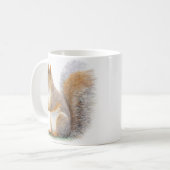 Realistisches Eichhörnchen-Porträt Kaffeetasse (Vorderseite Links)