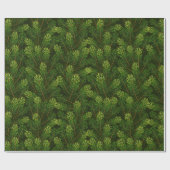 Realistisches Fir/Pine-Muster Geschenkpapier (Flach)