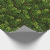 Realistisches Fir/Pine-Muster Geschenkpapier (Ecke)