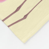 Realistisches Flamingo-Bird-Muster Fleecedecke (Ecke)