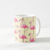 Realistisches Flamingo-Bird-Muster Kaffeetasse (VorderseiteRechts)
