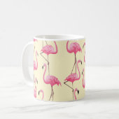 Realistisches Flamingo-Bird-Muster Kaffeetasse (Vorderseite Links)