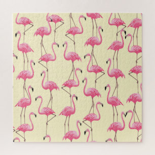 Realistisches Flamingo-Bird-Muster Puzzle