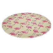 Realistisches Flamingo-Bird-Muster Schneidebrett (Ecke)