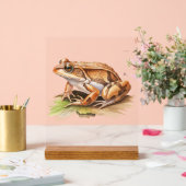 Realistisches Frosch-Schild - Inspirierte Dekorati Acrylschild (Hochzeit)