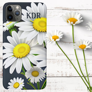 Realistisches Gänseblümchen-Monogramm Case-Mate iPhone Hülle