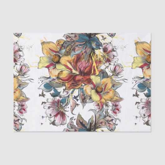 Realistisches gezeichnetes seidenpapier (Vorderseite)