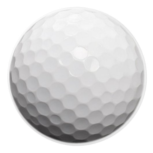 Realistisches Golf Ball Golfer Design Keramikknauf (Vorderseite)
