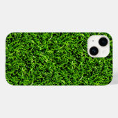Realistisches Gras Foto Textur Funny Bright Green Case-Mate iPhone Hülle (Rückseite (Horizontal))