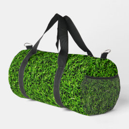 Realistisches Gras Foto Textur Funny Bright Green Duffle Bag
