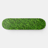 Realistisches Gras Foto Textur Funny Bright Green Skateboard (Horizontal)