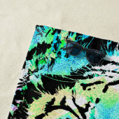 Realistisches graues Blue Tiger Heads Beach Handtu Strandtuch (Beispiel)