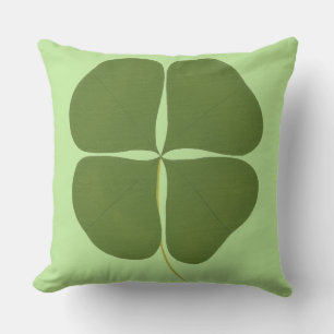 Realistisches grünes Kleeblatt Reversible Pillows Kissen