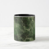 Realistisches grünes Marmordesign Tasse (Zentrum)