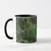 Realistisches grünes Marmordesign Tasse (Links)