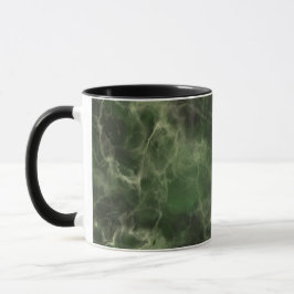 Realistisches grünes Marmordesign Tasse