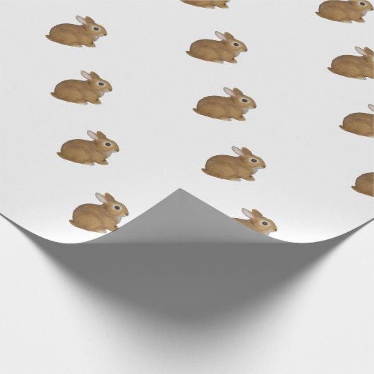 Realistisches Häschen Geschenkpapier (Ecke)
