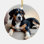 Realistisches Haustierliebhaber-Ornament | Emotion Keramik Ornament (Vorne)