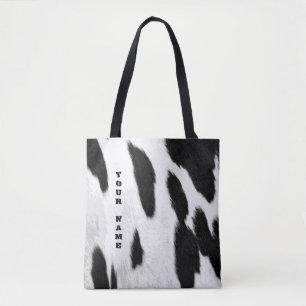 Realistisches Holstein-Kuhfell-Muster Tasche
