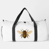Realistisches Honigbienendesign Duffle Bag (Rückseite)