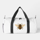 Realistisches Honigbienendesign Duffle Bag (Rückseite)
