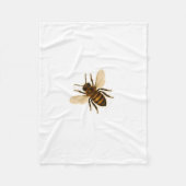 Realistisches Honigbienendesign Fleecedecke (Vorderseite)