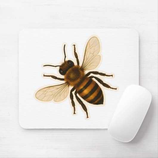 Realistisches Honigbienendesign Mousepad (Mit Mouse)