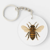 Realistisches Honigbienendesign Schlüsselanhänger (Vorderseite)
