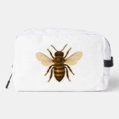 Realistisches Honigbienendesign Waschbeutel (Rückseite)