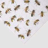 Realistisches Honigbienenwrap oder Dekoupage Tissu Seidenpapier (Ausschnitt)