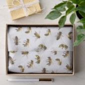 Realistisches Honigbienenwrap oder Dekoupage Tissu Seidenpapier (Geschenk)