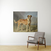 Realistisches Hundeporträt Kunst Wandteppich (Beispiel (Horizontal))