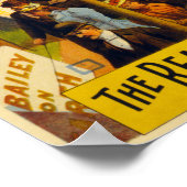 Realistisches Jungle Menagerie Circus Poster (Ecke)