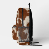 Realistisches Kalbsledermuster Bedruckter Rucksack (Rechts)
