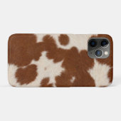 Realistisches Kalbsledermuster Case-Mate iPhone Hülle (Rückseite (Horizontal))