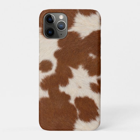 Realistisches Kalbsledermuster Case-Mate iPhone Hülle (Rückseite)