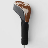 Realistisches Kalbsledermuster Golf Headcover (angewinkelt)