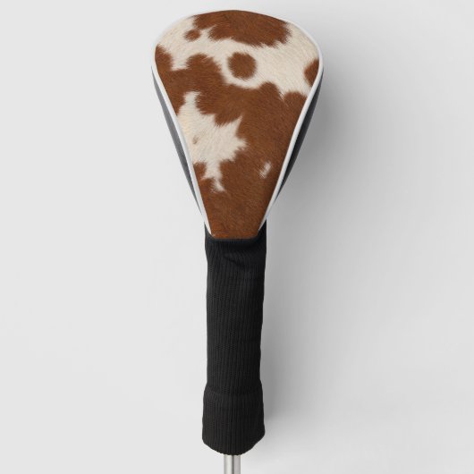 Realistisches Kalbsledermuster Golf Headcover (Vorderseite)