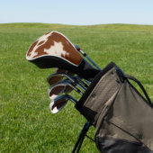 Realistisches Kalbsledermuster Golf Headcover (In SItu)