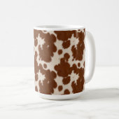 Realistisches Kalbsledermuster Kaffeetasse (VorderseiteRechts)