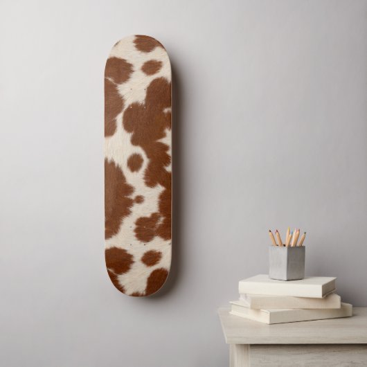 Realistisches Kalbsledermuster Skateboard (Wandkunst)