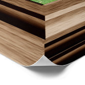 Realistisches Lawn Trees Fake Window Scene Poster (Ecke)