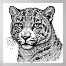 Realistisches Leoparden-Druck Fell-Färbungs-Templa