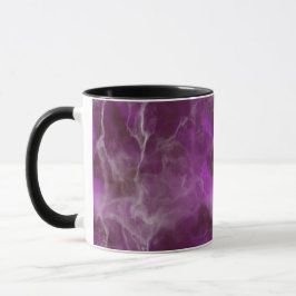 Realistisches Lila Marmordesign Tasse