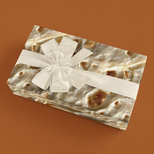 Realistisches Mehl Tortilla Geschenkpapier