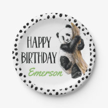 Realistisches Panda Bären glücklich zum Geburtstag